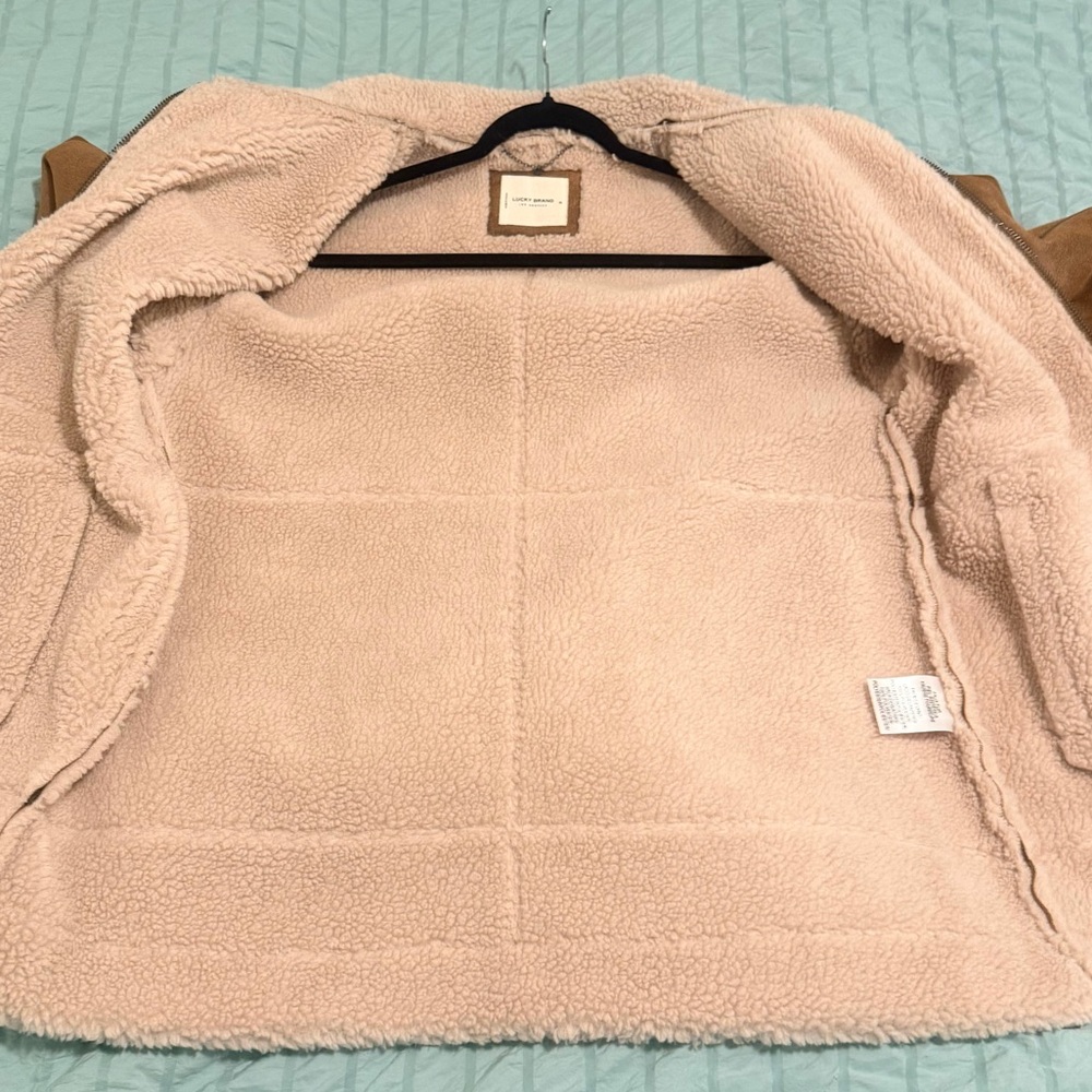 Lucky Brand Women's Faux-Shearling Zip-Front Coat NWOT SIZE XL - Picture 13 of 16
